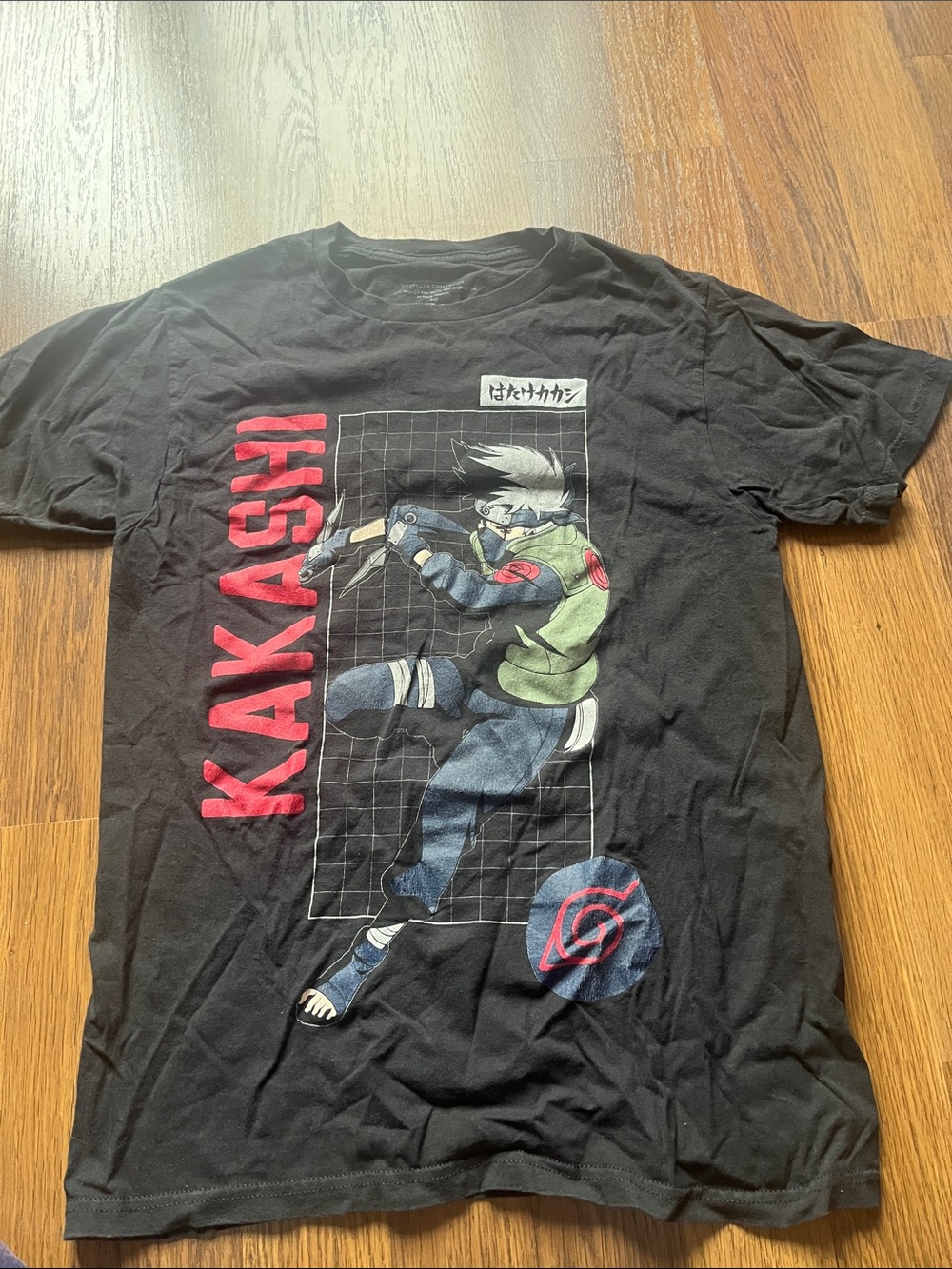 Black Kakashi Graphic Short Sleeve Tee